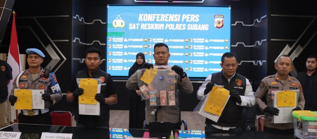 Tilep Dana Desa Untuk Bayar Utang, Mantan Kades Ini Diciduk Kepolisian Resor Subang, AKBP Dony : Tidak Ada Ruang Bagi Pelaku Kejahatan
