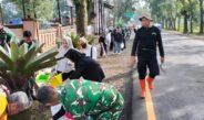 Pemerintah Kecamatan Jalancagak Libatkan TNI-Polri Gelar Aksi Bersih Sampah Serentak, Camat : Kebersihan lingkungan tanggung jawab bersama