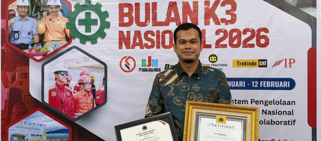 Kinerja Safety Gemilang, PT Dahana Dianugerahi Penghargaan oleh PT Arutmin Indonesia