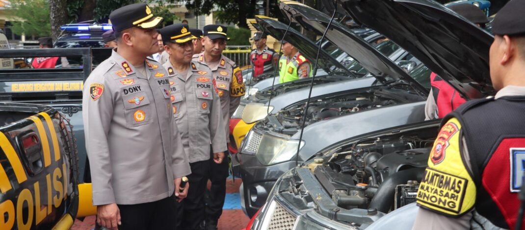 Jelang Operasi Ketupat Lodya 2026, Kapolres Subang Cek Kesiapan Kendaraan Dinas