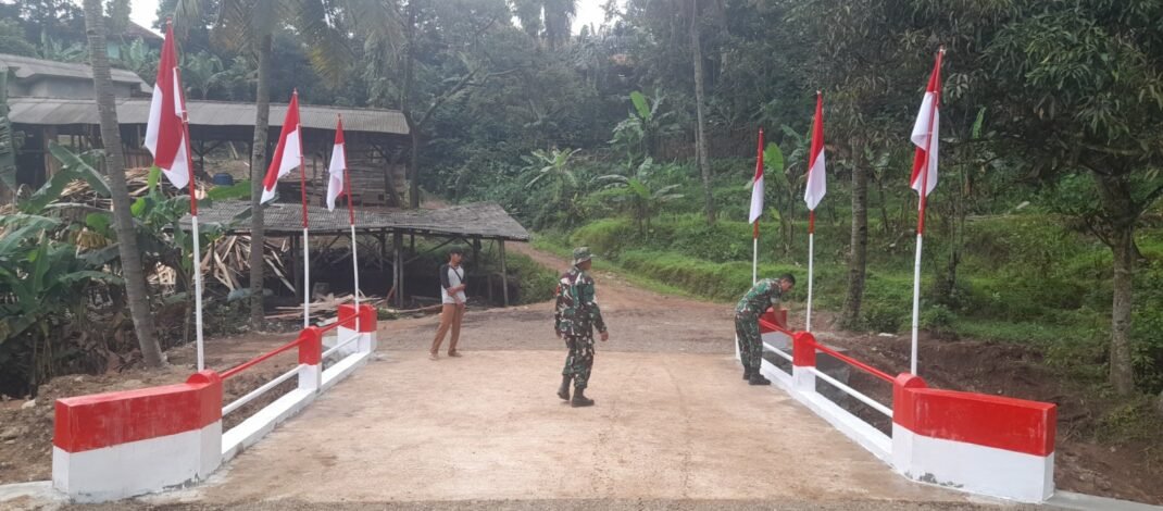 Kabar Baik dari Kampung Rancamacan, Kodim 0605/Subang Rampungkan Jembatan ARMCO di Desa Cikadu, Warga :Akses Pertanian Jadi Mudah