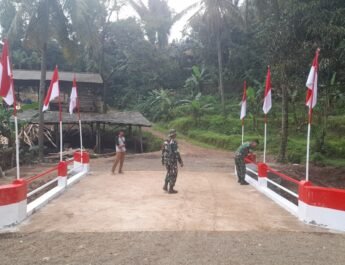 Kabar Baik dari Kampung Rancamacan, Kodim 0605/Subang Rampungkan Jembatan ARMCO di Desa Cikadu, Warga :Akses Pertanian Jadi Mudah