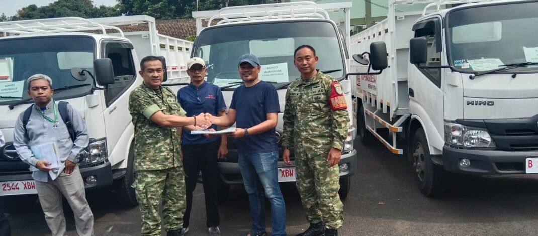 Kodim Subang Didistribusikan 6 Truk  untuk Koperasi Merah Putih