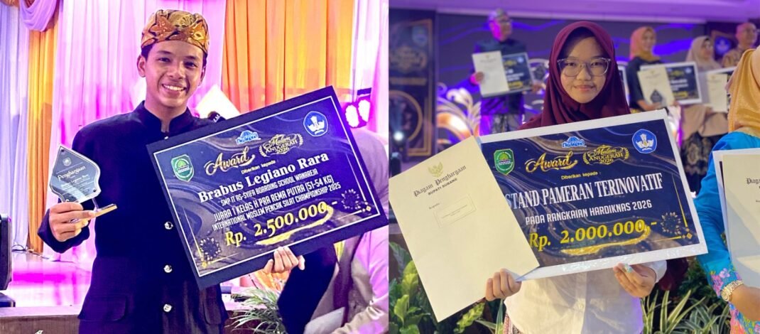 Keren, Murid dan BEM SMPIT As-Syifa Boarding School Wanareja Raih Penghargaan pada Malam Anugerah Hardiknas 2026 Kabupaten Subang