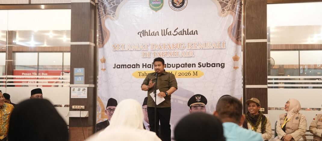 Bertolak ke Indramayu , Kang Rey Sambut Kepulangan Jemaah Haji Asal Subang