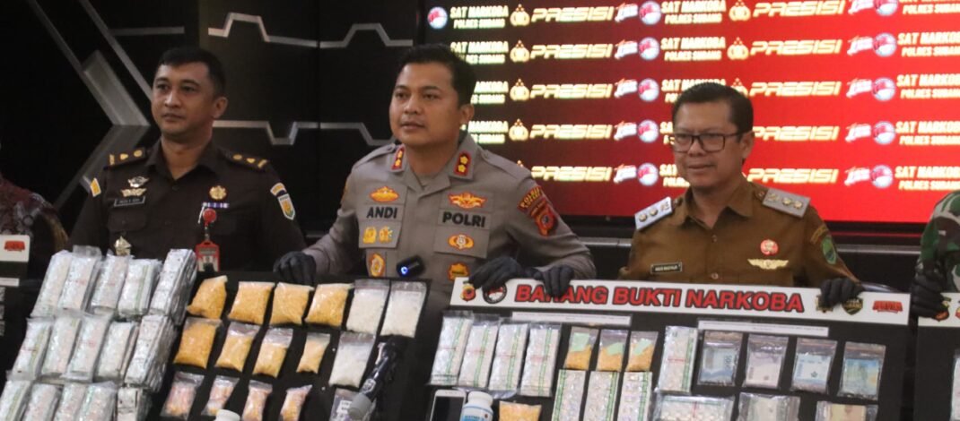Polres Subang Ungkap Kasus Narkotika, Psikotropika, Peredaran Obat-Obatan Tanpa Izin Periode Juli 2026, 26 Tersangka Dimankan