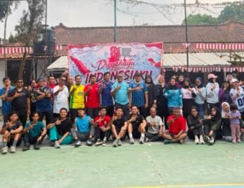Satu Semengat Kemerdekaan, Bulog Subang dengan Insan Pers Gelar Olehraga Bersama