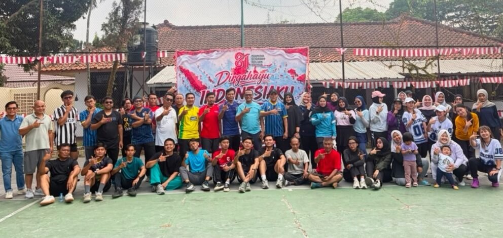 Satu Semengat Kemerdekaan, Bulog Subang dengan Insan Pers Gelar Olehraga Bersama