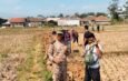 Di Bawah Terik Matahari, Pak Carna Gotong Royong Bersama Warga Bangun Jalan Gang