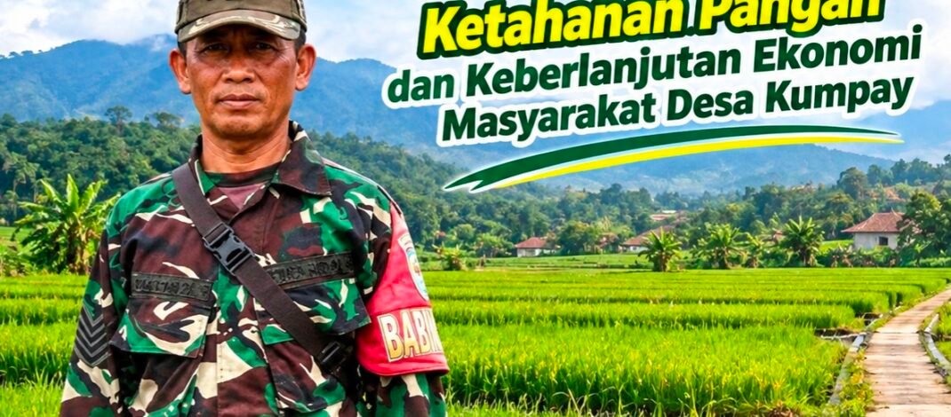Anggota TNI ini Nyalon Kades, Salah Satu Misinya Dorong Pembangunan Jalan Usaha Tani, Perkuat Ketahanan Pangan dan Ekonomi Desa Kumpay