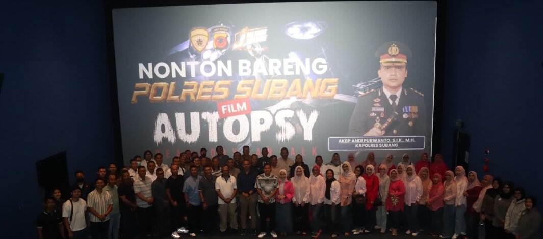 Lewat Nobar Film “Autopsy: Dead Body Can Talk”, Polres Subang Perkuat Kebersamaan dan Profesionalisme Personel