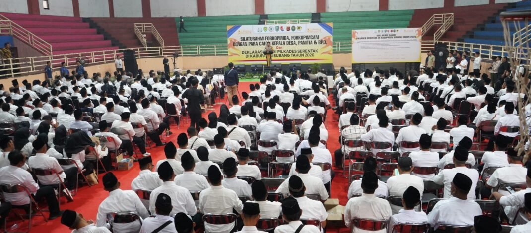 Pilkades Serentak 2026: Bupati Subang Kang Rey Tandatangani Pilkades Damai