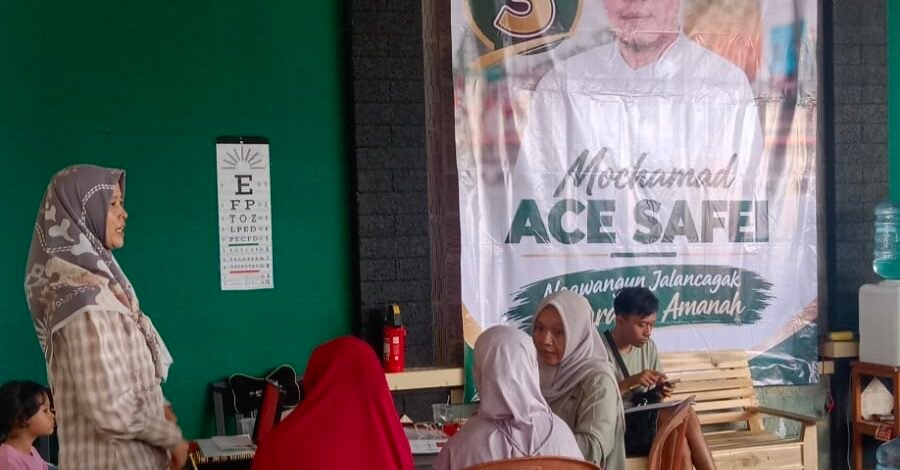 Calon Kepala Desa Jalancagak Ace Safei Gelar Pemeriksaan Kesehatan Gratis